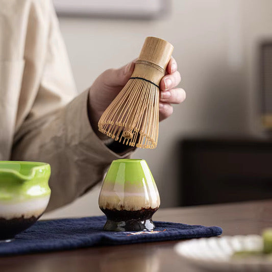 Complete Matcha Tea Set – Green Gradient Edition
