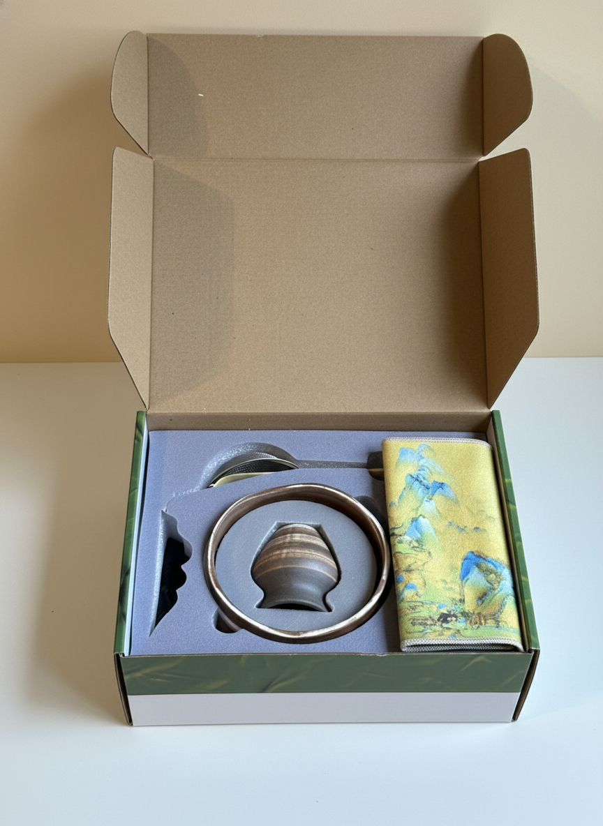 Complete Matcha Tea Set, Rustic Earth Edition (7 Pieces)