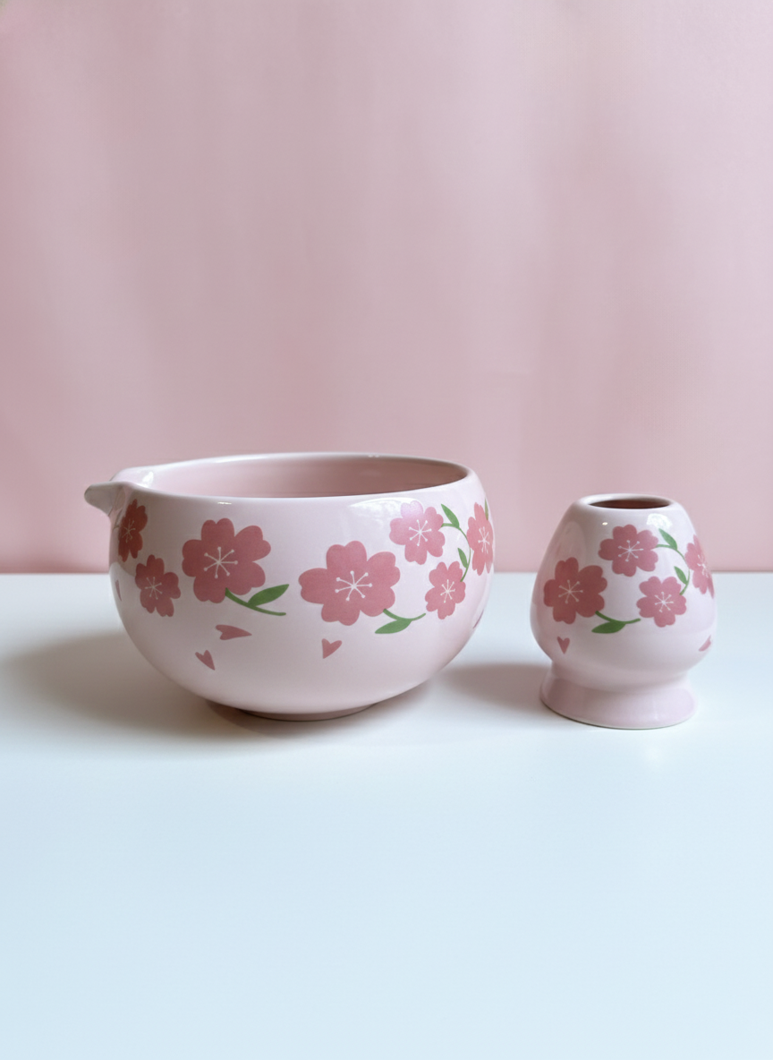 Sakura Pink Matcha Tea Set (5 Piece Edition)