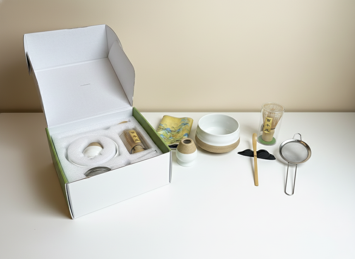 Natural Bamboo Matcha Ceremony Set (7 Pieces)