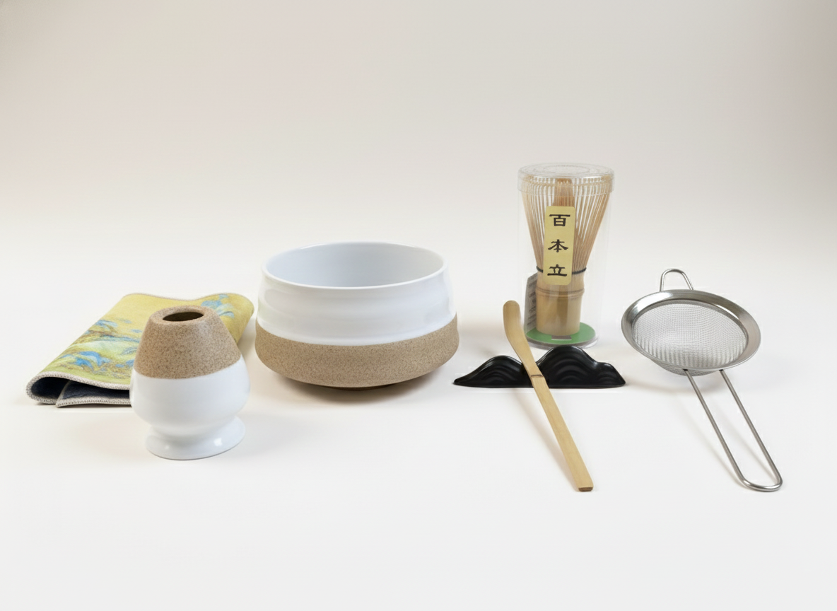 Natural Bamboo Matcha Ceremony Set (7 Pieces)