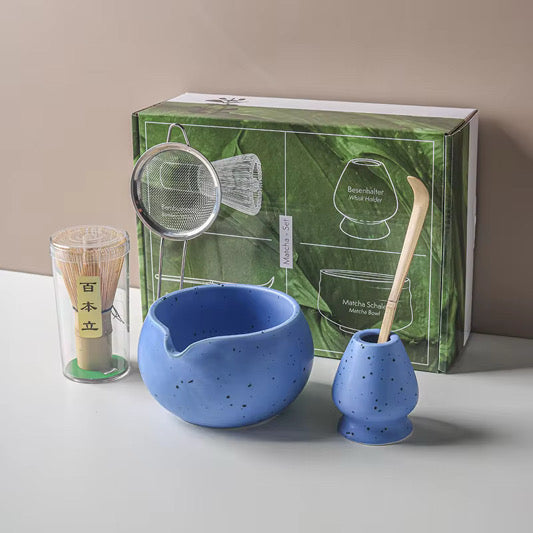 Complete Matcha Tea Set – Sky Blue Edition